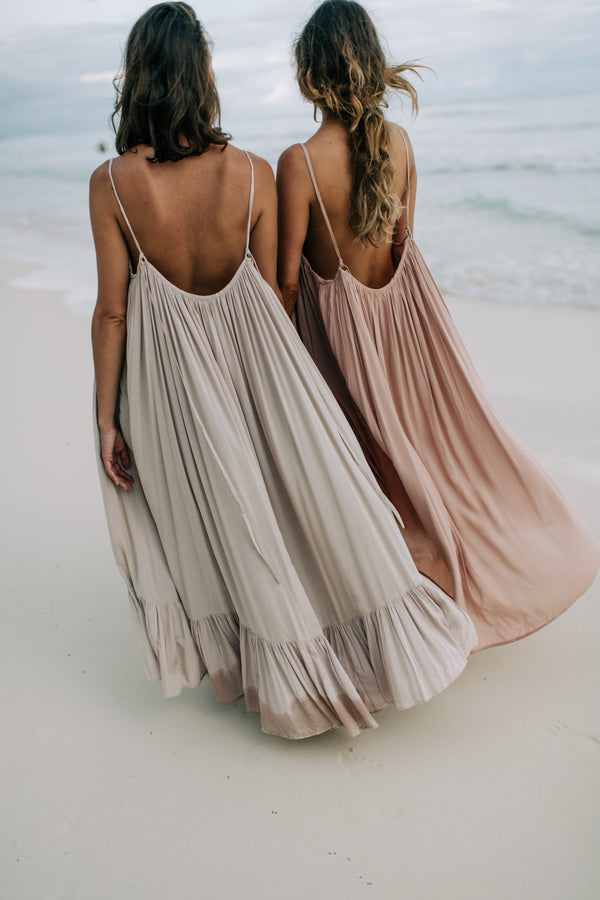 Buy CHUNTIANRAN Women's Maxi Dress Summer Casual Sundress Sleeveless Long  Dresses Hawaiian Beach Maxi Dress with Pockets, Green Gradient, S at  Amazon.in