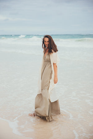 TULUM Beach Cover-Up with Open Side Slits