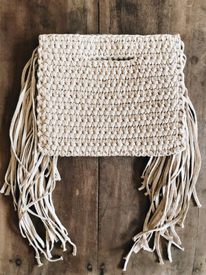 Side Fringed Clutch Bag