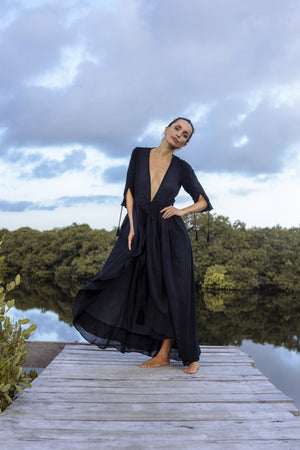 Ruffle Kimono Kaftan - Sevilla